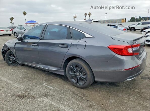1HGCV3F50KA010853 2019 HONDA ACCORD Gray Rear left