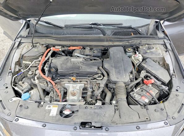 1HGCV3F50KA010853 2019 HONDA ACCORD Gray Rear interior view