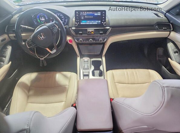 1HGCV3F50MA011181 2021 HONDA ACCORD Белый Вид панели приборов