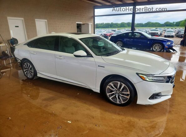 1HGCV3F50MA011181 2021 HONDA ACCORD Белый Передняя правая четверть