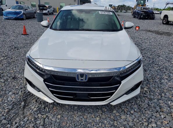 1HGCV3F50NA018603 2022 HONDA ACCORD White Widok z przodu