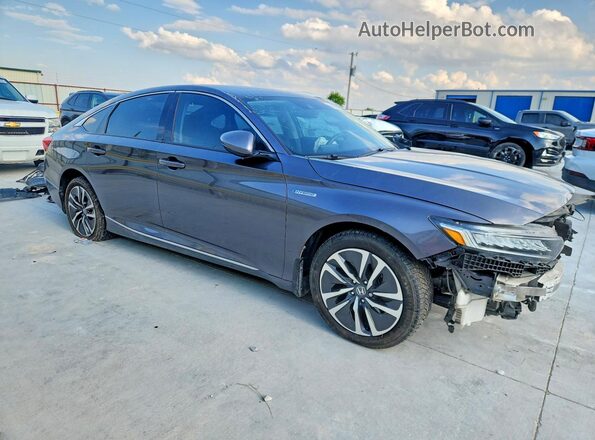 1HGCV3F51NA010090 2022 HONDA ACCORD Серый Передняя правая четверть