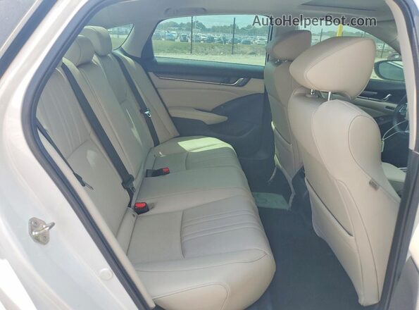 1HGCV3F52KA017965 2019 HONDA ACCORD White უკანა სავარძლების ხედი