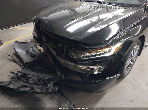 1HGCV3F53JA002017 2018 HONDA ACCORD Черный Вид спереди