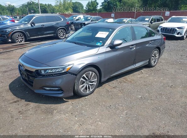 1HGCV3F53JA003622 2018 HONDA ACCORD Gray Առջևի ձախ երեք քառորդ տեսարան