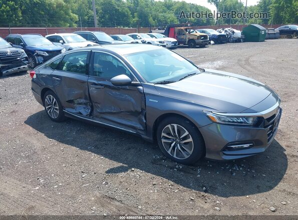 1HGCV3F53JA003622 2018 HONDA ACCORD Gray Դիմացի տեսք