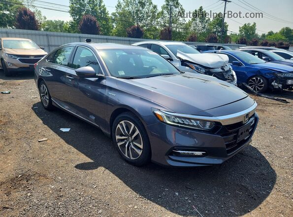 1HGCV3F55JA012595 2018 HONDA ACCORD Gray Առջևի աջ