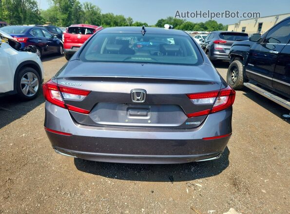 1HGCV3F55JA012595 2018 HONDA ACCORD Gray Հետևի տեսք
