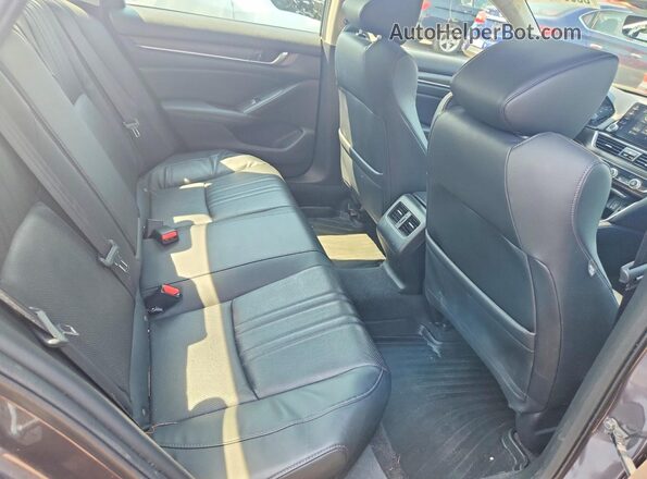 1HGCV3F55JA012595 2018 HONDA ACCORD Gray Հետևի նստատեղերի տեսք