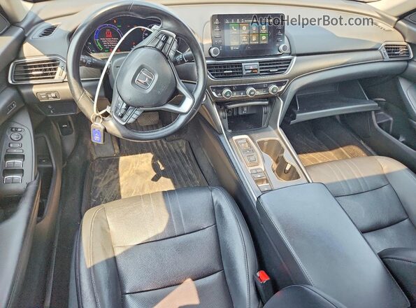1HGCV3F55JA012595 2018 HONDA ACCORD Gray Առջևի վահանակի տեսք
