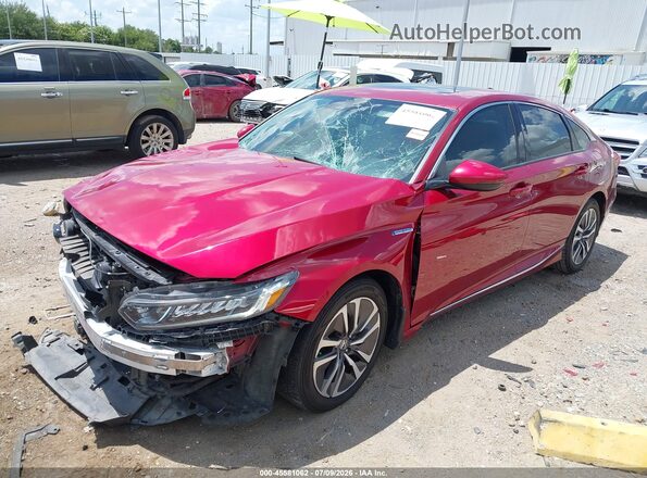 1HGCV3F55KA002599 2019 HONDA ACCORD Red Vista tres cuartos delantera izquierda