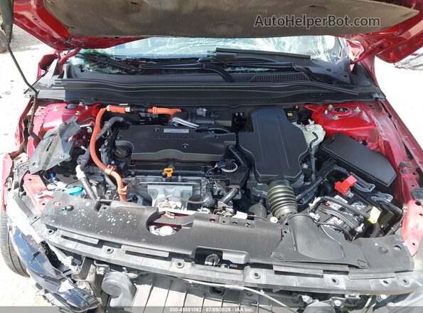 1HGCV3F55KA002599 2019 HONDA ACCORD Red Vista trasera