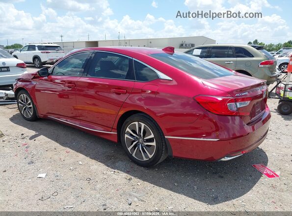 1HGCV3F55KA002599 2019 HONDA ACCORD Red Trasero izquierdo