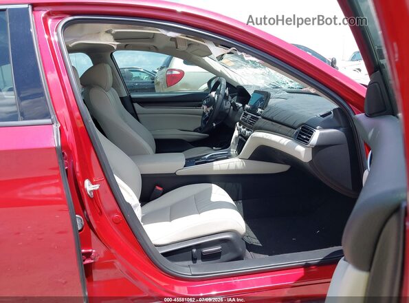 1HGCV3F55KA002599 2019 HONDA ACCORD Red Vista interior delantera