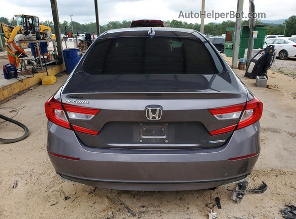 1HGCV3F55KA006779 2019 HONDA ACCORD Gray უკანა ხედი