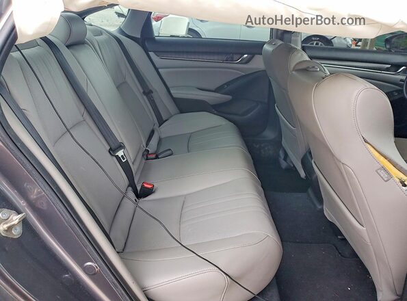 1HGCV3F55KA006779 2019 HONDA ACCORD Gray უკანა სავარძლების ხედი