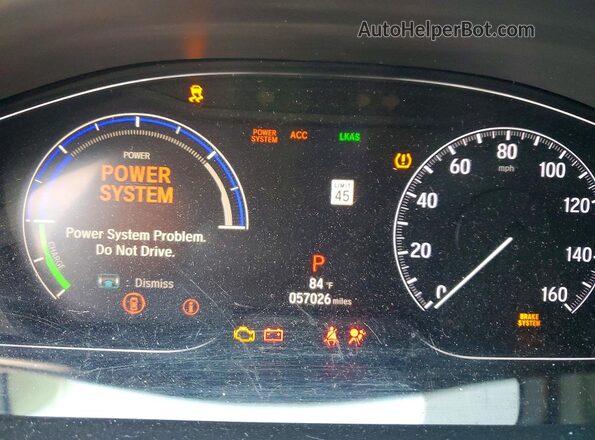 1HGCV3F55KA006779 2019 HONDA ACCORD Gray ხელსაწყოთა პანელის ხედი