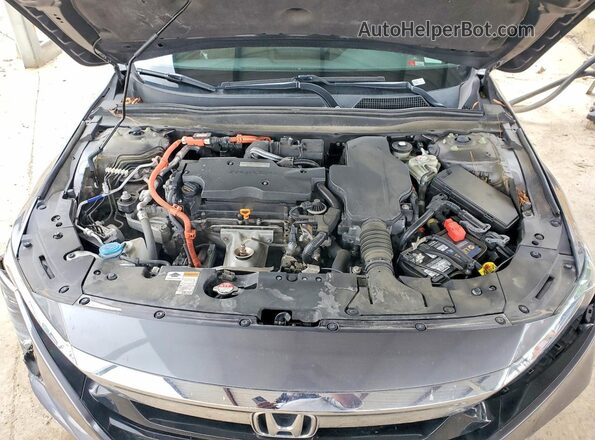 1HGCV3F55KA006779 2019 HONDA ACCORD Gray უკანა სალონის ხედი