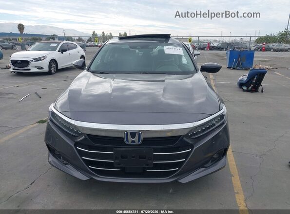 1HGCV3F55MA023066 2021 HONDA ACCORD Gray Սալոնի հետևի տեսք
