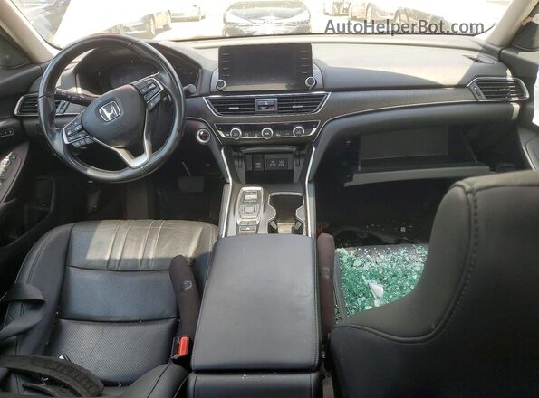 1HGCV3F55NA004776 2022 HONDA ACCORD Silver წინა პანელის ხედი