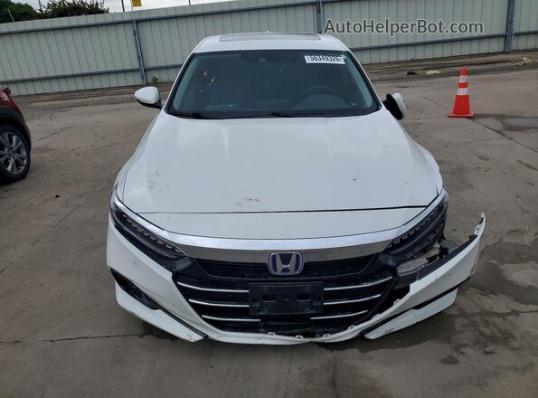 1HGCV3F55NA012960 2022 HONDA ACCORD Белый Вид спереди