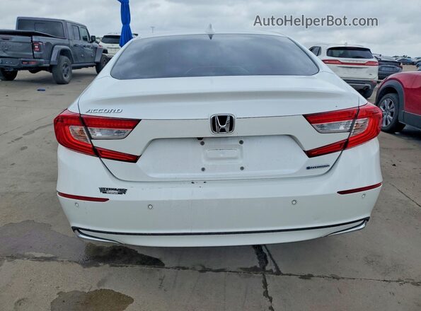 1HGCV3F55NA012960 2022 HONDA ACCORD Белый Вид сзади