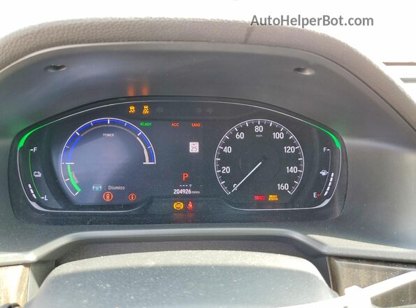 1HGCV3F56LA007277 2020 HONDA ACCORD Gray Vista del cuadro de instrumentos