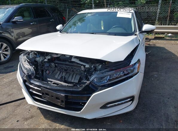 1HGCV3F58KA012964 2019 HONDA ACCORD White Вид щитка приладів