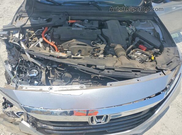 1HGCV3F58KA016710 2019 HONDA ACCORD Silver უკანა სალონის ხედი