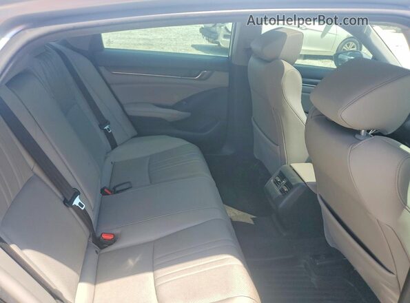 1HGCV3F58KA016710 2019 HONDA ACCORD Silver უკანა სავარძლების ხედი