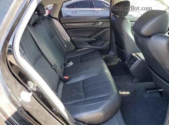 1HGCV3F58NA007249 2022 HONDA ACCORD Black Հետևի նստատեղերի տեսք
