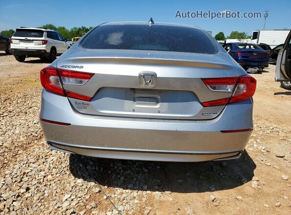 1HGCV3F59JA016584 2018 HONDA ACCORD Silver Rear view