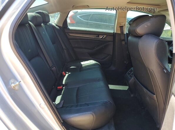 1HGCV3F59JA016584 2018 HONDA ACCORD Silver Rear seats view