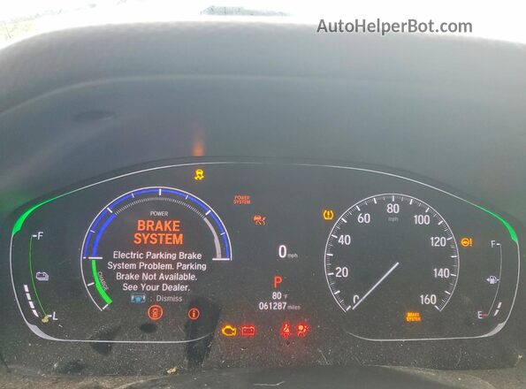 1HGCV3F59MA001085 2021 HONDA ACCORD White Вид щитка приладів