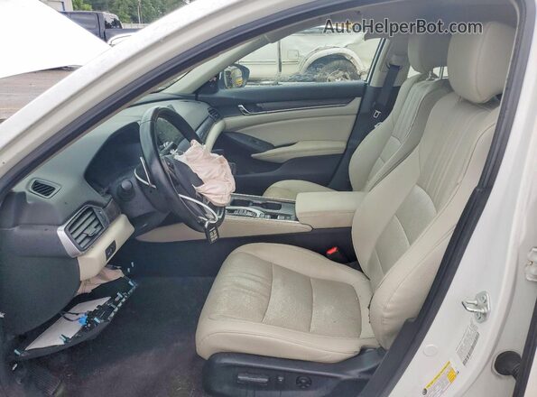 1HGCV3F59MA001085 2021 HONDA ACCORD White Вид салону спереду
