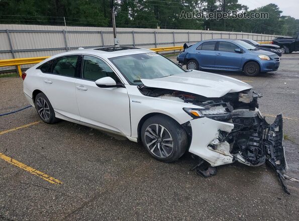 1HGCV3F59MA001085 2021 HONDA ACCORD White Передня права чверть