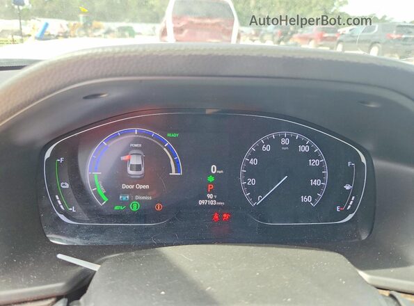 1HGCV3F59MA008666 2021 HONDA ACCORD White Instrument cluster view