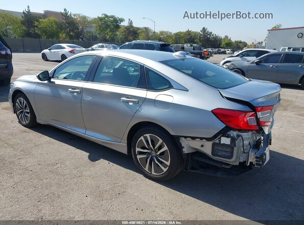 1HGCV3F5XKA005076 2019 HONDA ACCORD Gray Trasero izquierdo