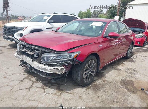 1HGCV3F5XKA011248 2019 HONDA ACCORD Red Передня ліва чверть