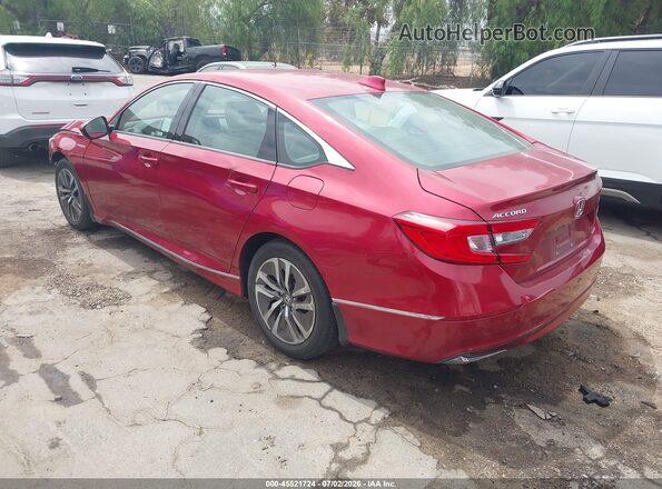 1HGCV3F5XKA011248 2019 HONDA ACCORD Red Задня ліва чверть