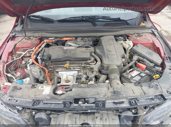 1HGCV3F5XKA011248 2019 HONDA ACCORD Red Вид ззаду