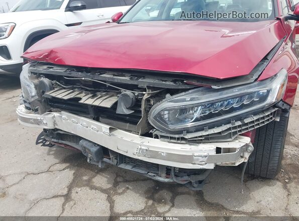 1HGCV3F5XKA011248 2019 HONDA ACCORD Red Вид спереду