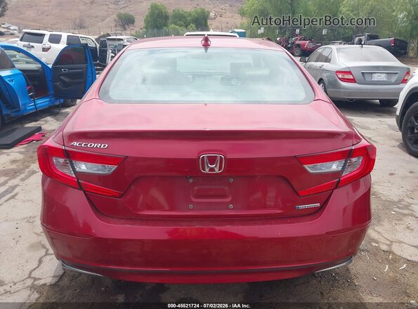 1HGCV3F5XKA011248 2019 HONDA ACCORD Red 