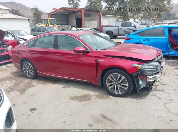 1HGCV3F5XKA011248 2019 HONDA ACCORD Red Вид задньої частини салону