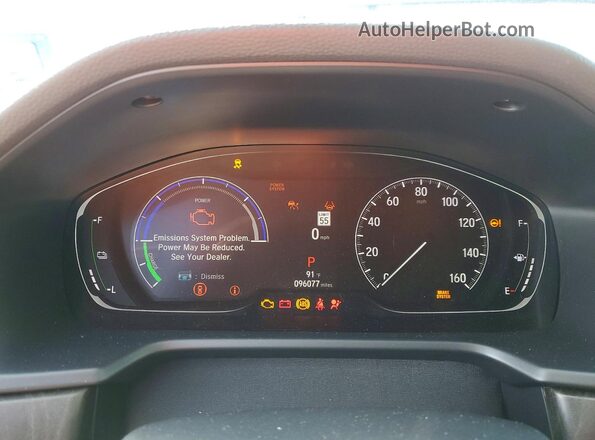 1HGCV3F5XMA023449 2021 HONDA ACCORD Black Вид щитка приладів