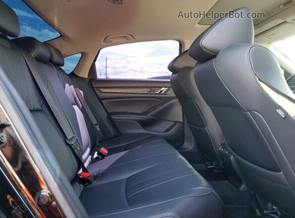 1HGCV3F5XMA023449 2021 HONDA ACCORD Black Вид задніх сидінь