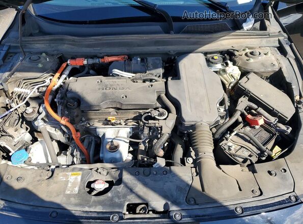 1HGCV3F5XMA023449 2021 HONDA ACCORD Black Вид задньої частини салону
