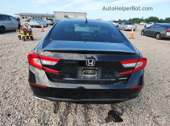 1HGCV3F6XJA005862 2018 HONDA ACCORD Black Widok z tyłu