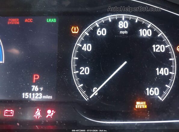 1HGCV3F90KA019071 2019 HONDA ACCORD White Вид задніх сидінь