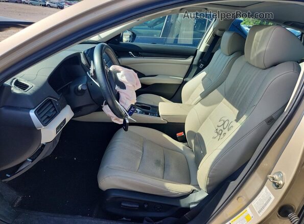 1HGCV3F90LA007097 2020 HONDA ACCORD Tan Widok wnętrza z przodu